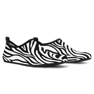 Zebra Skin Pattern Aqua Shoes