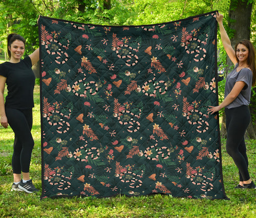 Snake Forest Pattern Premium Quilt