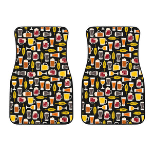 Beer Type Pattern  Front Car Mats