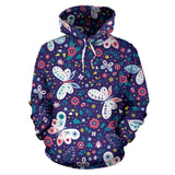 Colorful Butterfly Flower Pattern.Eps Men Women Pullover Hoodie