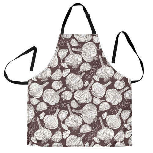Garlic Bulb Dark Background Adjustable Apron