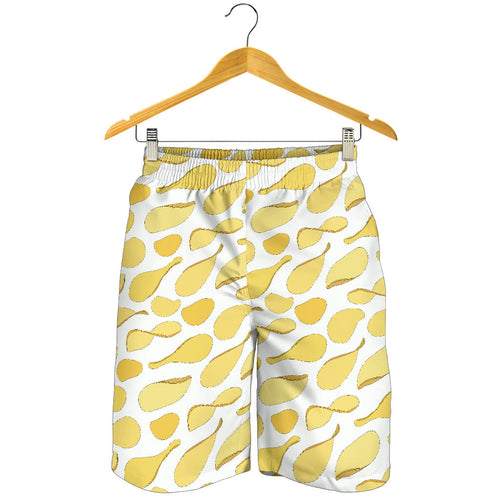 Potato Chips Pattern Print Design 02 Men Shorts