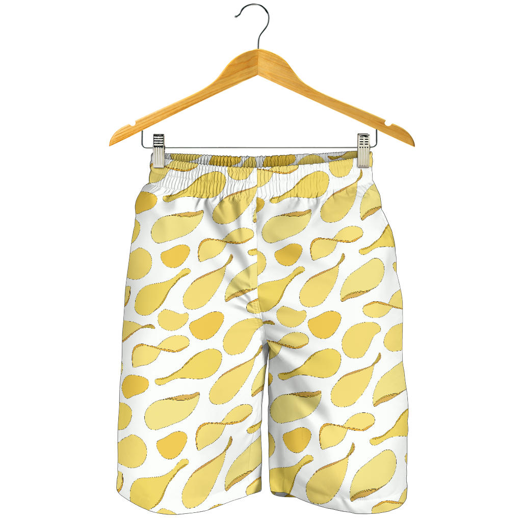 Potato Chips Pattern Print Design 02 Men Shorts