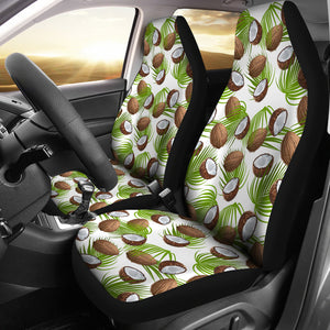 Coconut Pattern Print Design 04 Universal Fit Car Seat Covers