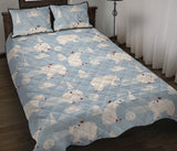 Cute polar bears Christmas decoration pattern Quilt Bed Set