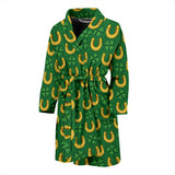 Horseshoes Pattern Print Design 05 Men's Bathrobe