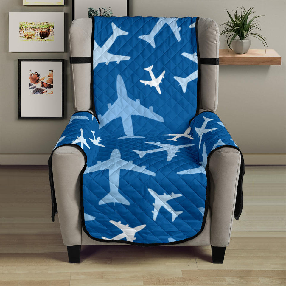 Airplane pattern in the sky Chair Cover Protector