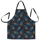 Beautiful Peacock Feather Pattern Adjustable Apron