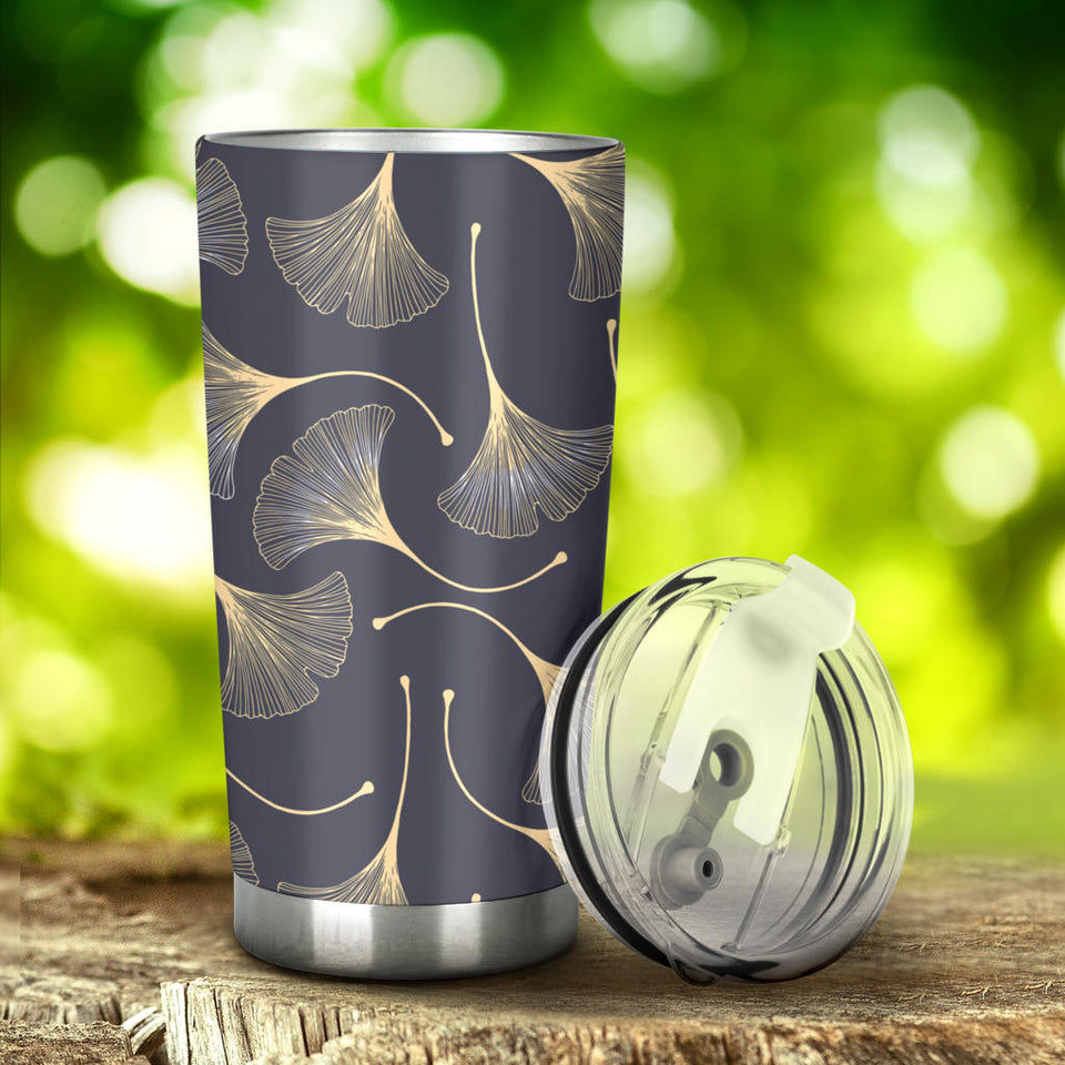 Gold Ginkgo Leaves Tumbler
