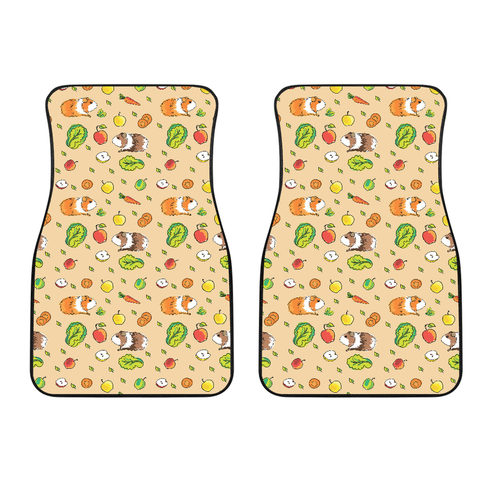 Guinea Pig Pattern Print Design 05 Front Car Mats