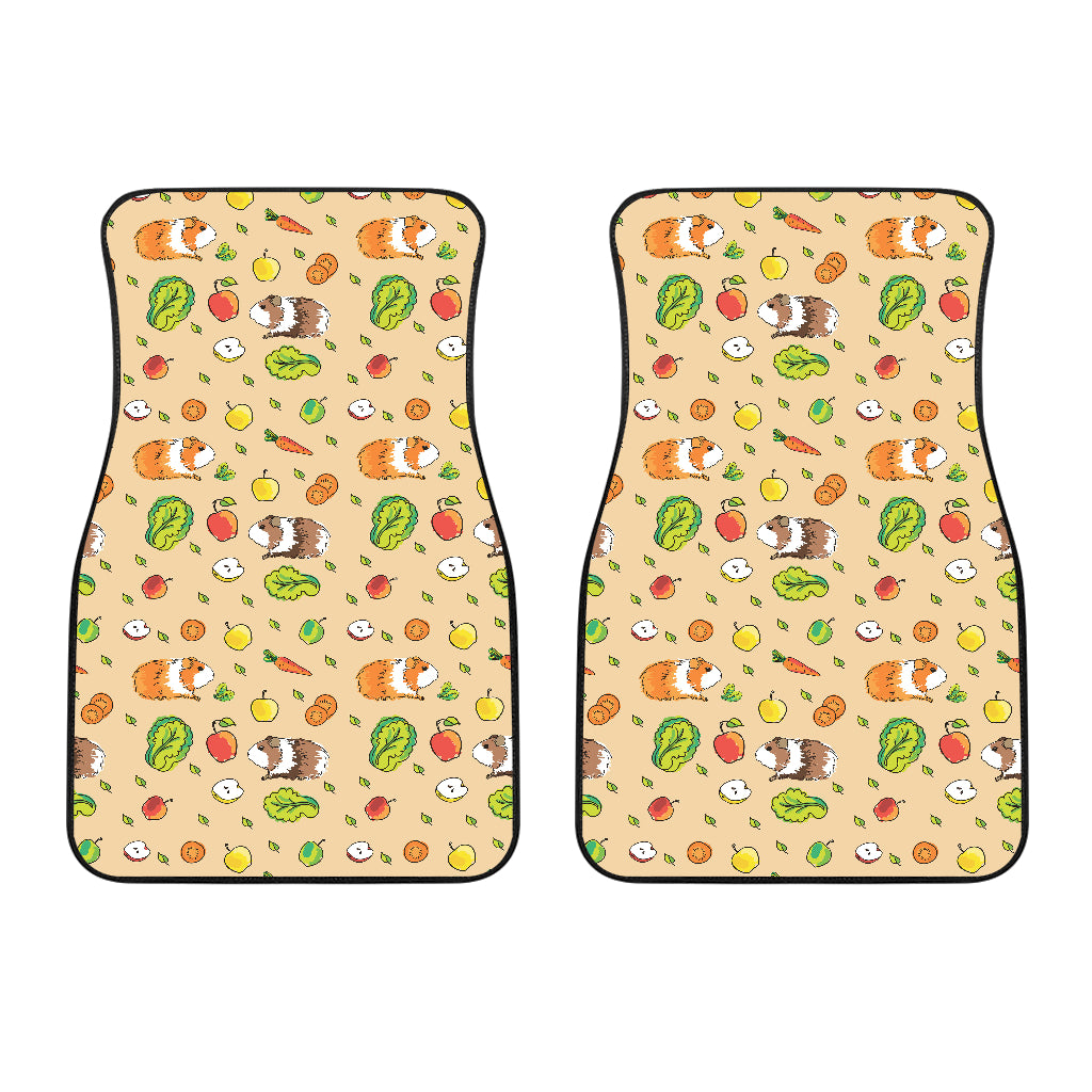 Guinea Pig Pattern Print Design 05 Front Car Mats