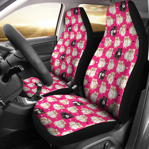 Guinea Pig Pattern Print Design 01 Universal Fit Car Seat Covers