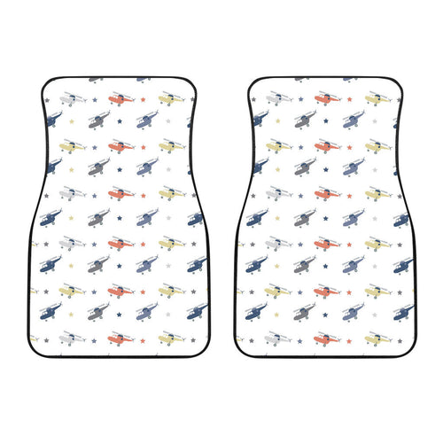 Cute Helicopter Star Pattern Front Car Mats