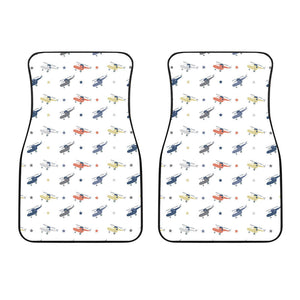 Cute Helicopter Star Pattern Front Car Mats