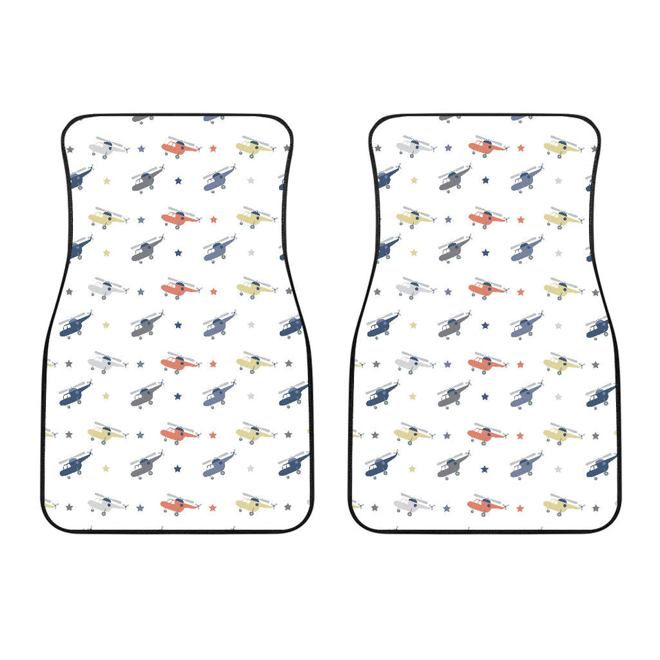 Cute Helicopter Star Pattern Front Car Mats