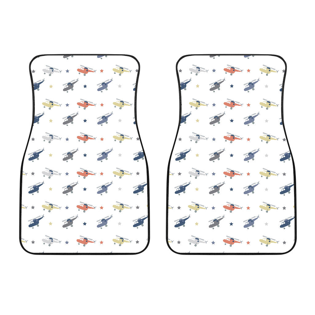 Cute Helicopter Star Pattern Front Car Mats