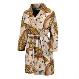 Corn Pattern Print Design 03 Men's Bathrobe