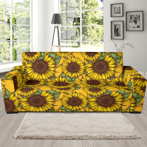 Sunflower Pattern Sofa Slipcover