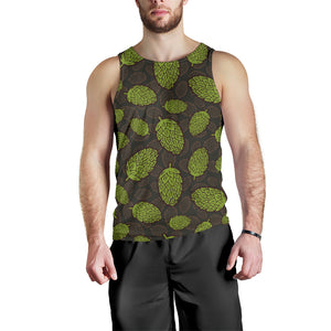 Hop pattern black background Men Tank Top