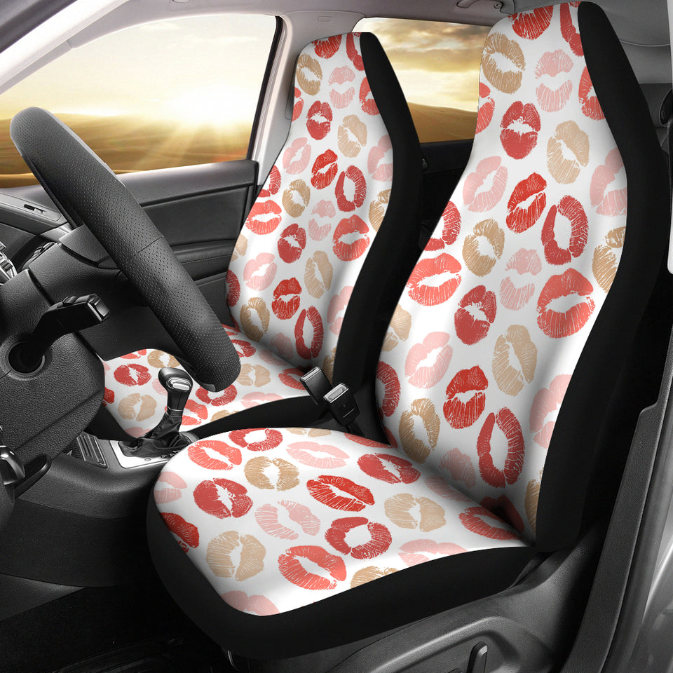 Lips Pattern Print Design 04 Universal Fit Car Seat Covers