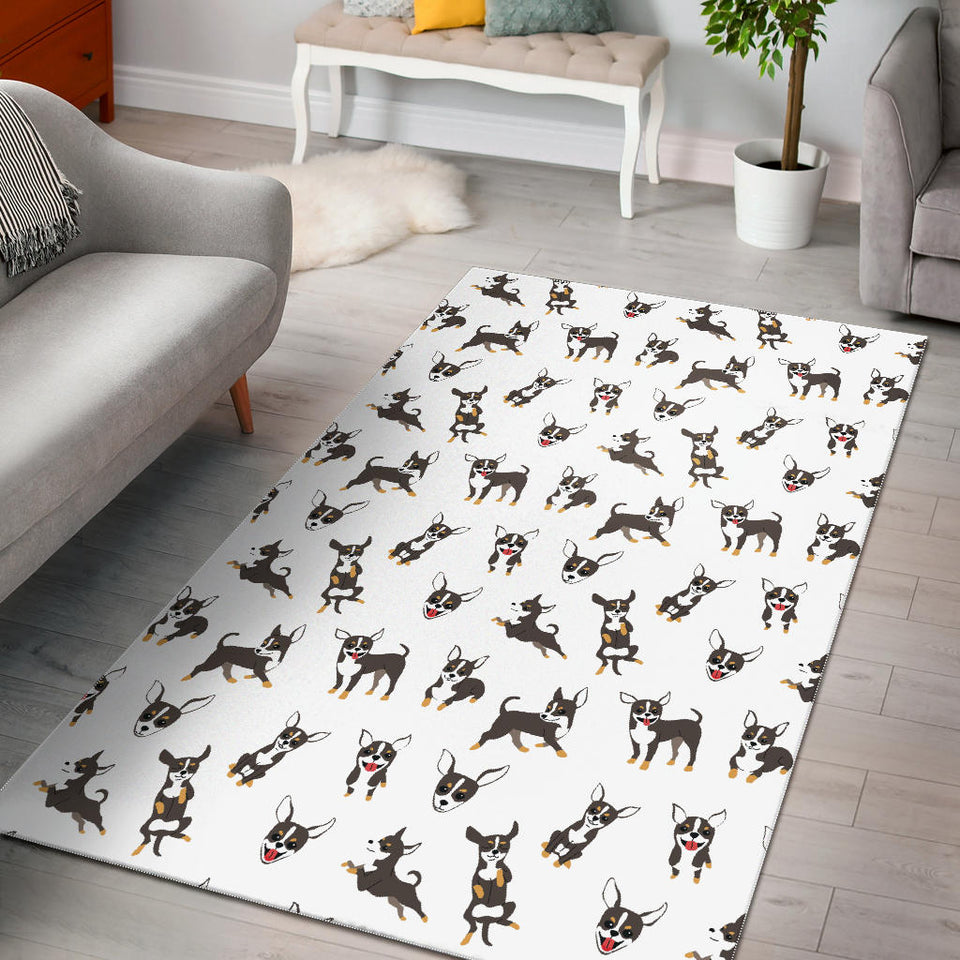 Chihuahua Dog Pattern Area Rug
