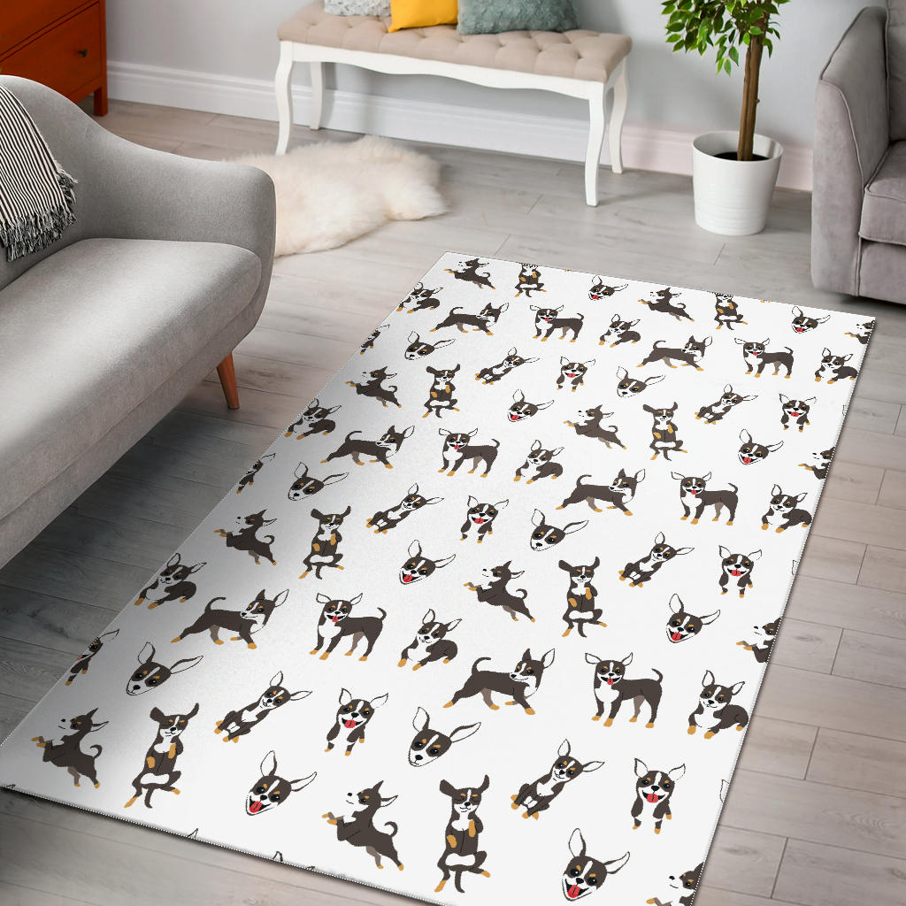 Chihuahua Dog Pattern Area Rug