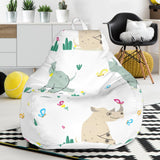 Cute Rhino Pattern Bean Bag Cover