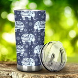 Elephant Tribal Design Pattern Tumbler