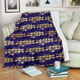 Beautiful Japanese Fan Pattern Premium Blanket