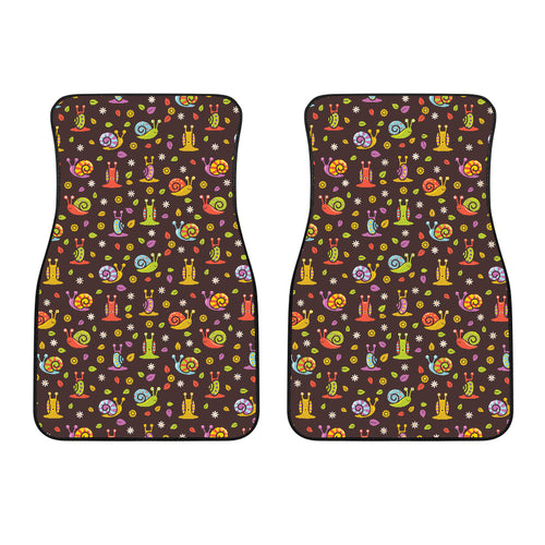 Snail Pattern Print Design 02 Front Car Mats