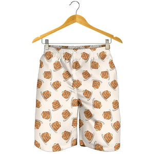 Pancake Pattern Print Design 01 Men Shorts