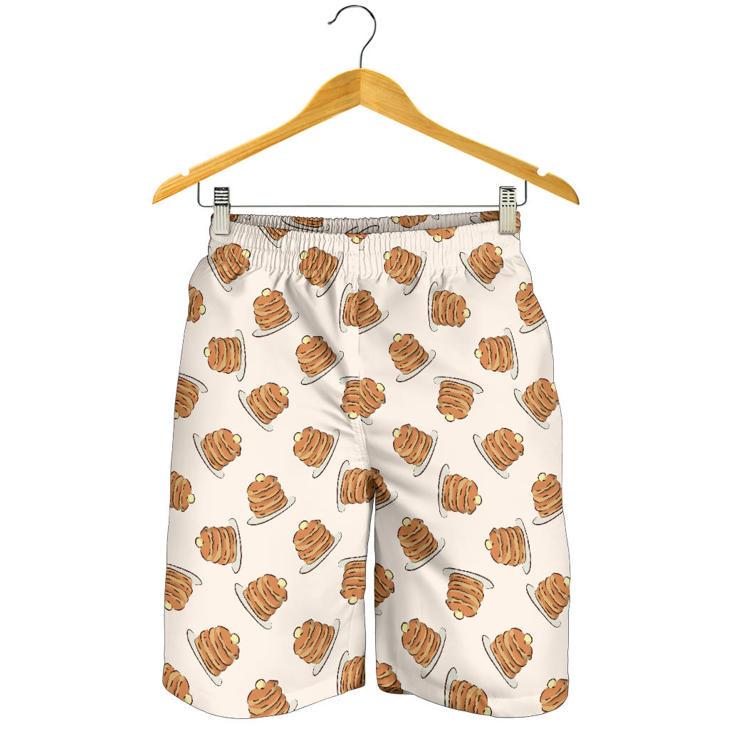 Pancake Pattern Print Design 01 Men Shorts