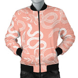 Snake Lilies Flower Pattern Men'S Bomber Jacket