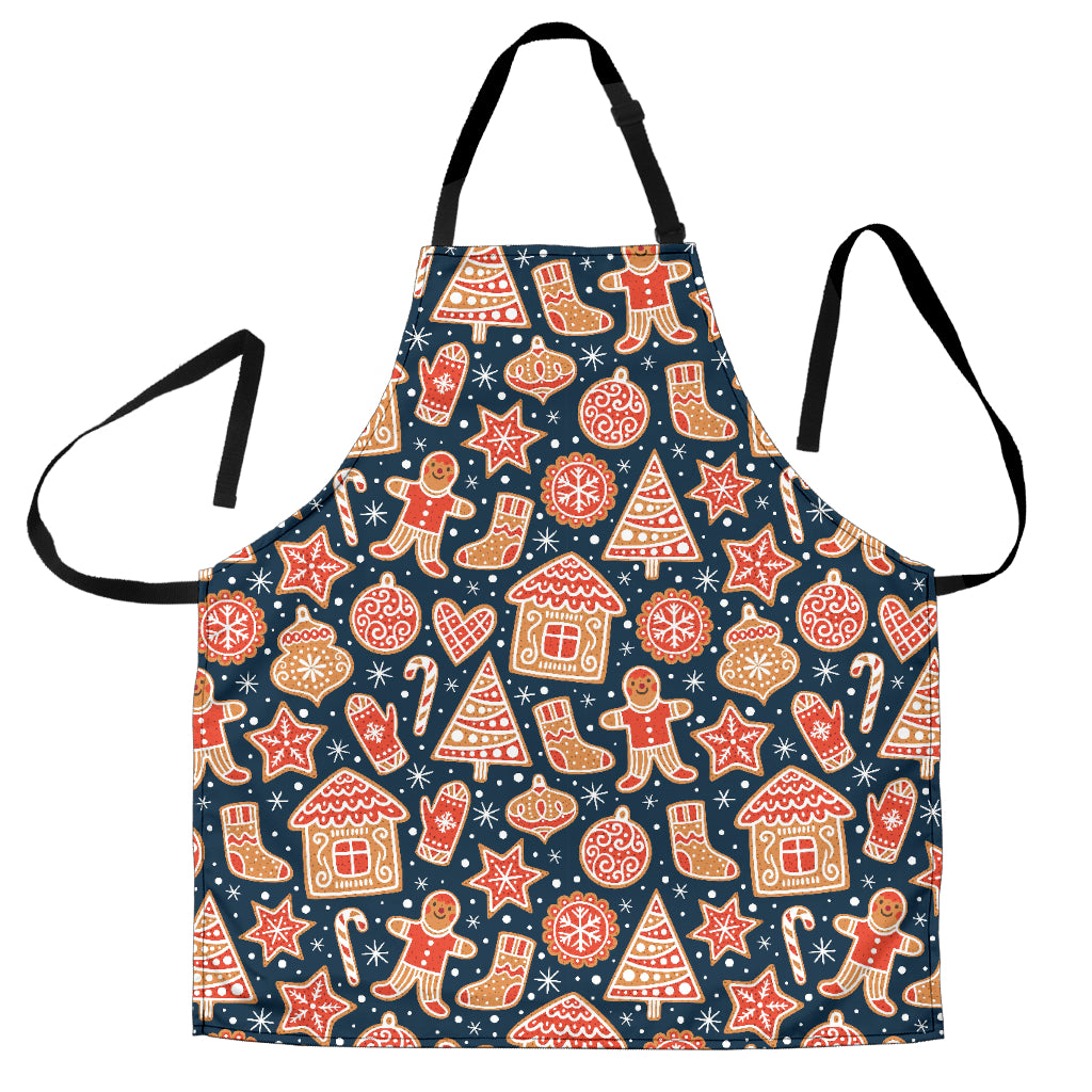 Christmas Gingerbread Cookie Pattern Adjustable Apron