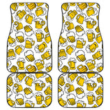 Beer Design Pattern Front And Back Car Mats