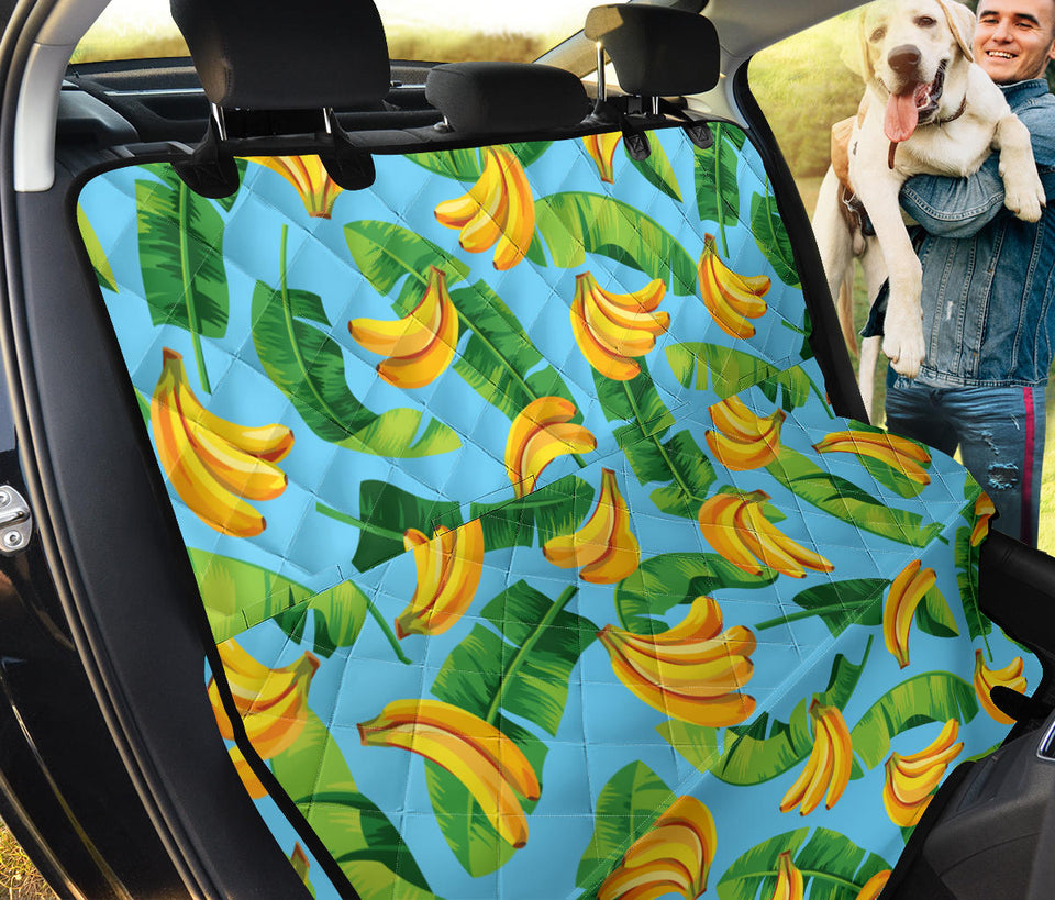 Banana Leaves Banana Design Pattern Dog Car Seat Covers