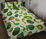 Avocado design pattern Quilt Bed Set