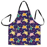 Colorful Sea Turtle Pattern Adjustable Apron
