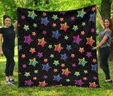 Colorful Star Pattern Premium Quilt