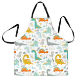 Cute Funny Kids Dinosaurs Pattern Adjustable Apron