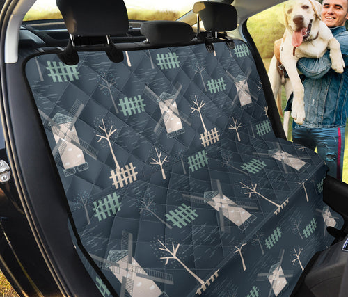 Windmill Tree Pattern Dog Car Seat Covers