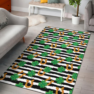Horseshoes Pattern Print Design 01 Area Rug