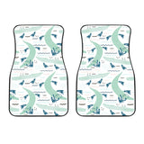 Crocodile Diver Pattern Front Car Mats