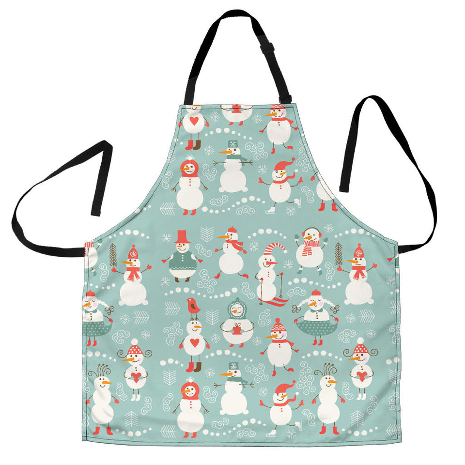 Cute Snowman Pattern Adjustable Apron