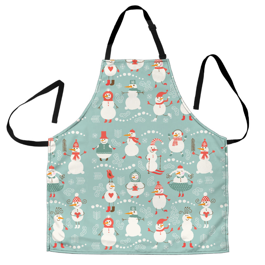 Cute Snowman Pattern Adjustable Apron