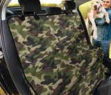 Dark Green Camo Camouflage Pattern Dog Car Seat Covers
