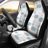 Cute Rhino Heart Pattern  Universal Fit Car Seat Covers