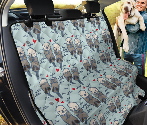 Lovely Sea Otter Pattern Dog Car Seat Covers