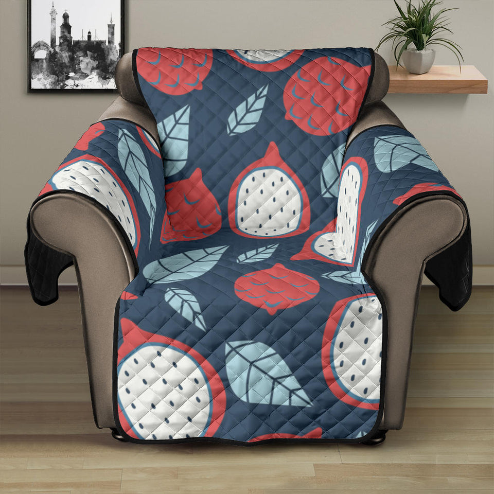 dragon fruits dark blue background Recliner Cover Protector