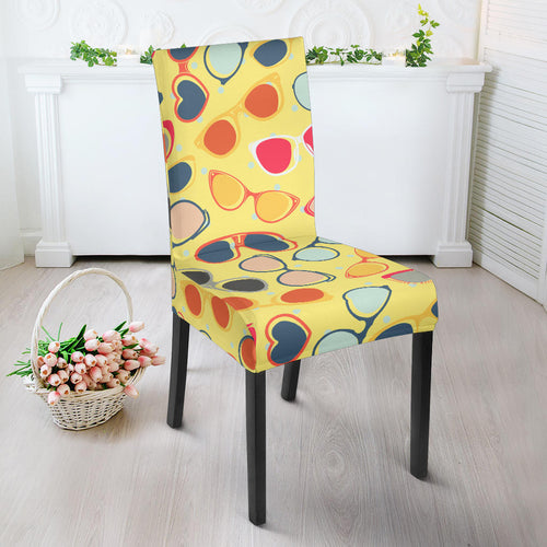 Sun Glasses Pattern Print Design 05 Dining Chair Slipcover